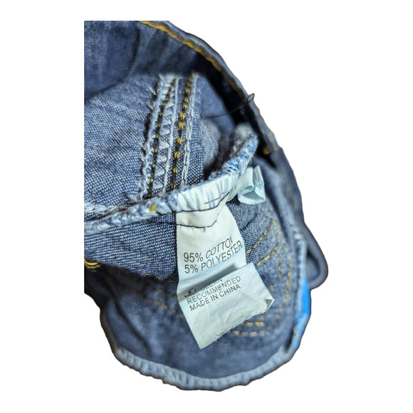 Girls Jean Shorts Sunflower - Picture 4 of 5